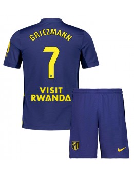 Atletico Madrid Antoine Griezmann #7 Replika Borta Kläder Barn 2025-26 Kortärmad (+ byxor)